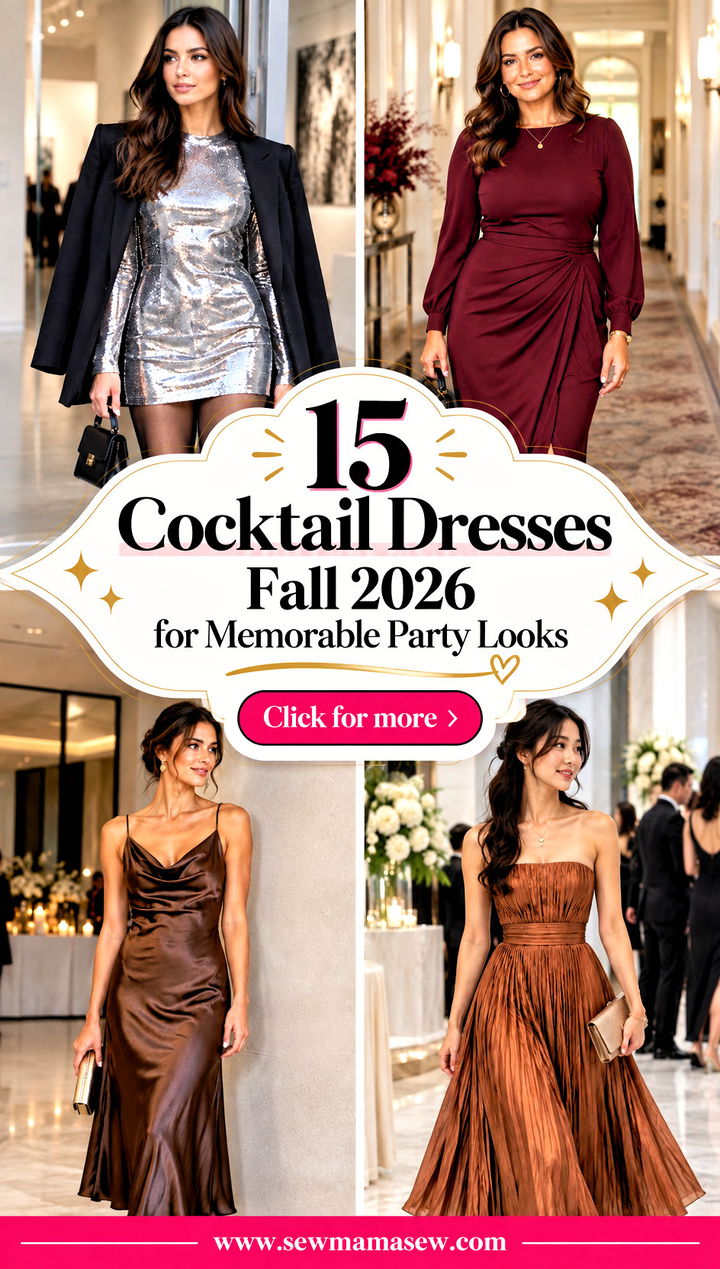 15 Cocktail Dresses Fall 2026 for Memorable Party Looks - 15 Cocktail Dresses Fall 2026 for Memorable Party Looks