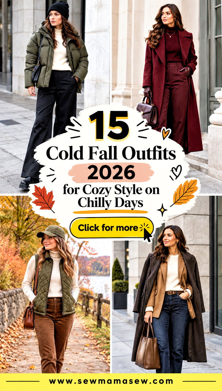15 Cold Fall Outfits 2026 for Cozy Style on Chilly Days - 15 Cold Fall Outfits 2026 for Cozy Style on Chilly Days