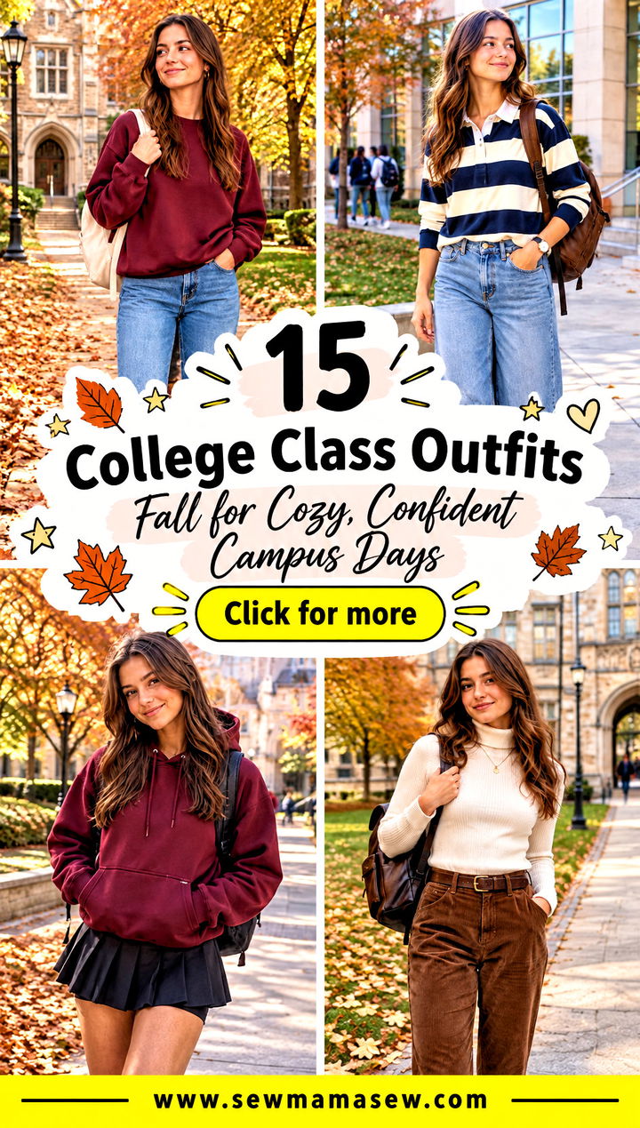 15 College Class Outfits Fall for Cozy Confident Campus Days - 15 College Class Outfits Fall for Cozy, Confident Campus Days