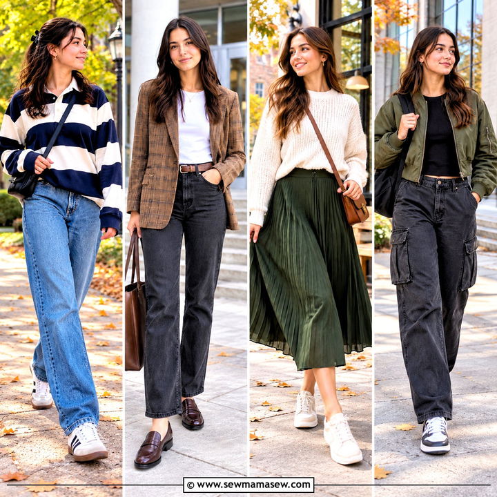 15 College Outfits for Class Fall for Comfy Campus Style