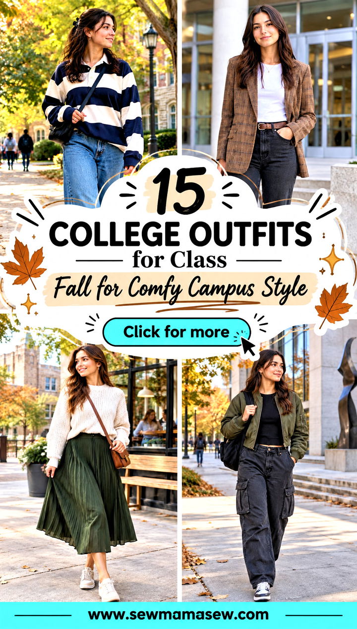 15 College Outfits for Class Fall for Comfy Campus Style - 15 College Outfits for Class Fall for Comfy Campus Style