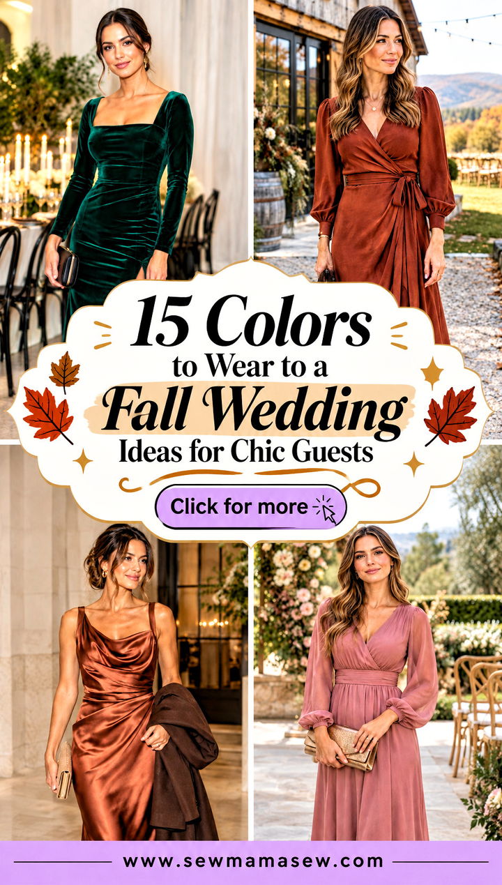 15 Colors to Wear to a Fall Wedding Ideas for Chic Guests - 15 Colors to Wear to a Fall Wedding Ideas for Chic Guests
