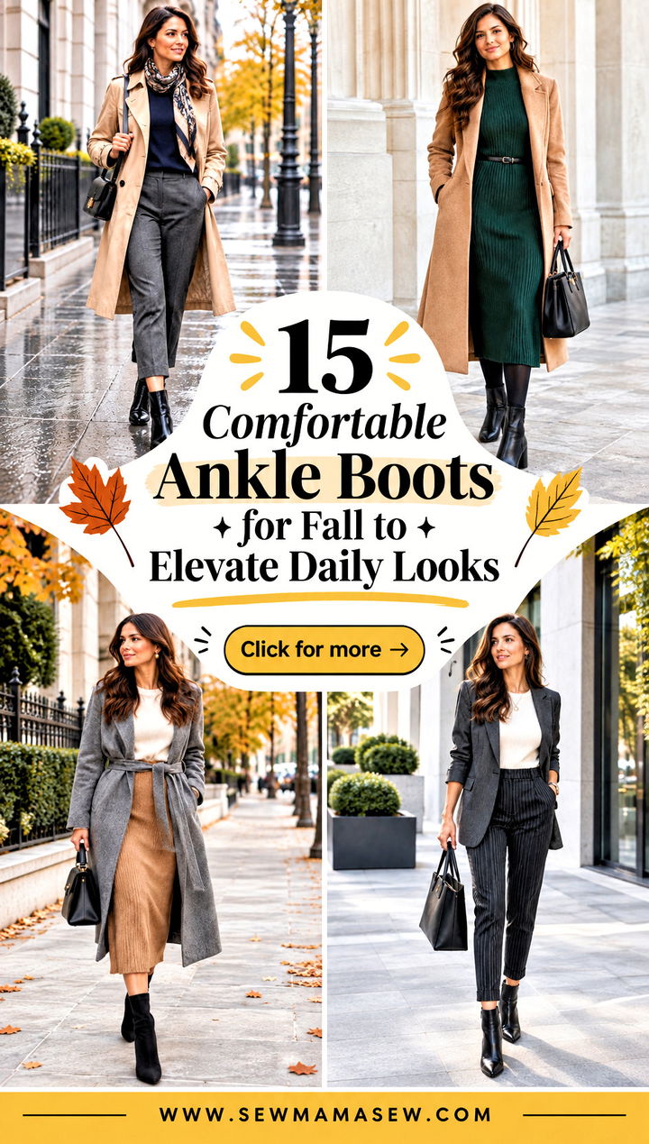 15 Comfortable Ankle Boots for Fall to Elevate Daily Looks - 15 Comfortable Ankle Boots for Fall to Elevate Daily Looks