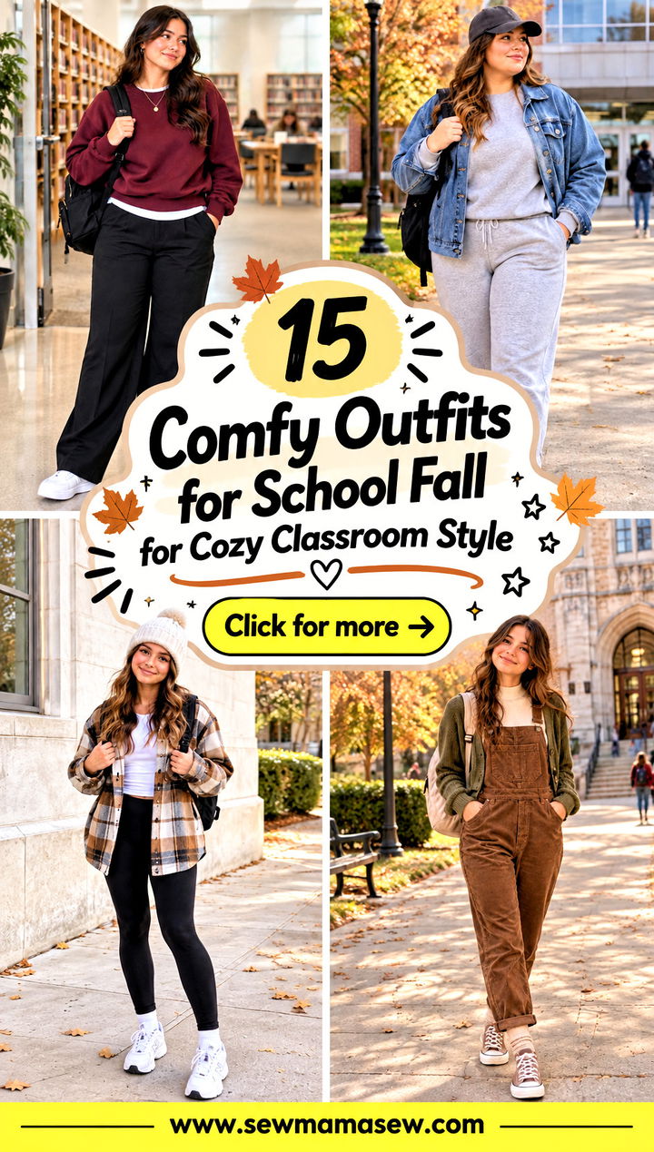 15 Comfy Outfits for School Fall for Cozy Classroom Style - 15 Comfy Outfits for School Fall for Cozy Classroom Style
