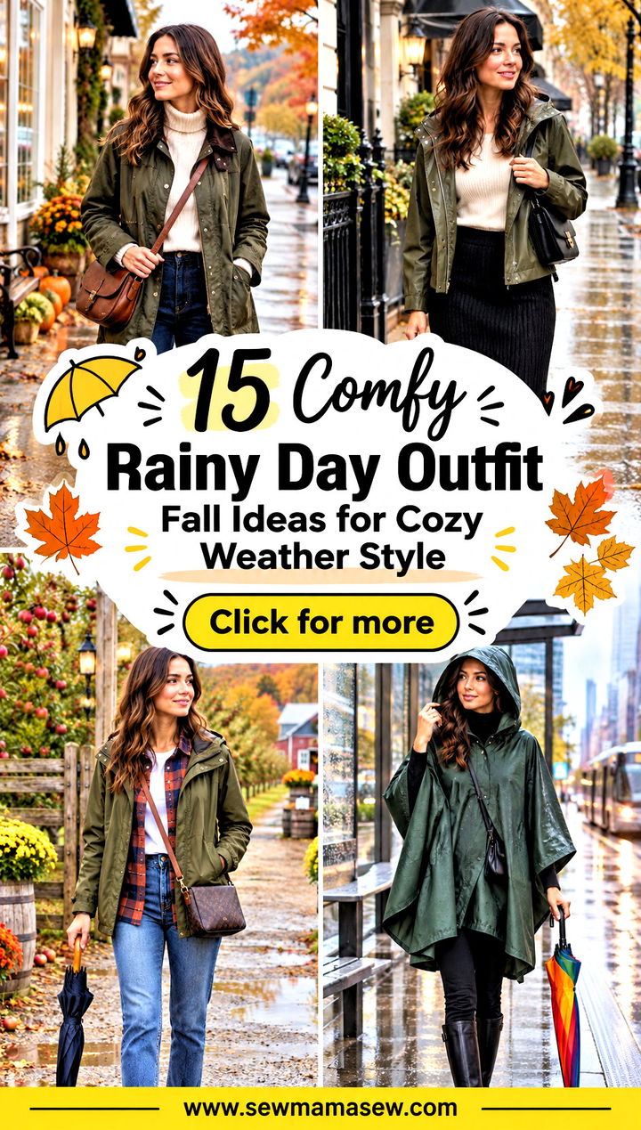 15 Comfy Rainy Day Outfit Fall Ideas for Cozy Weather Style - 15 Comfy Rainy Day Outfit Fall Ideas for Cozy Weather Style