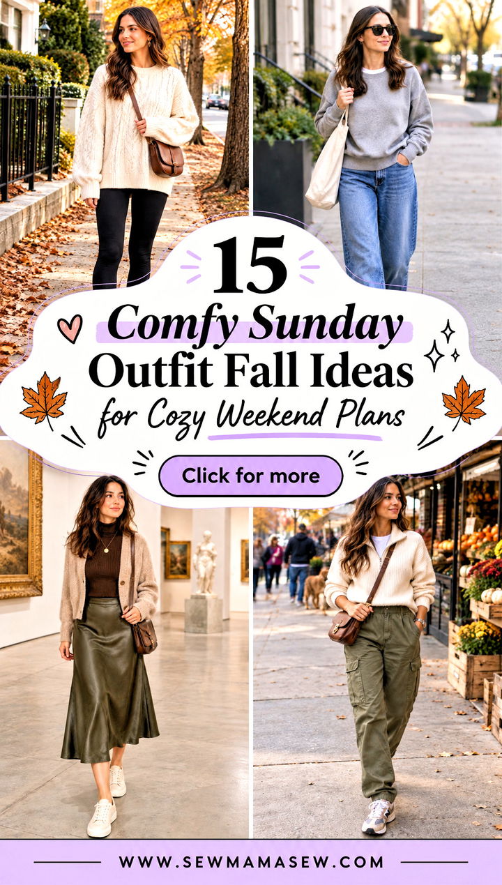 15 Comfy Sunday Outfit Fall Ideas for Cozy Weekend Plans - 15 Comfy Sunday Outfit Fall Ideas for Cozy Weekend Plans