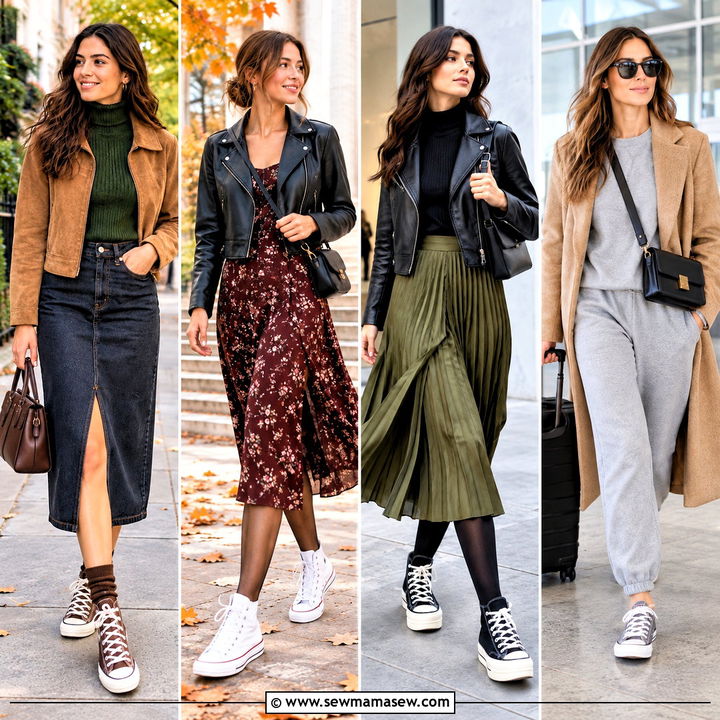 15 Converse Sneakers Fall Fashion Looks for Cozy Weekends