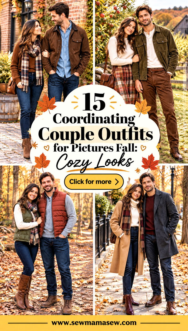 15 Coordinating Couple Outfits for Pictures Fall Cozy Looks - 15 Coordinating Couple Outfits for Pictures Fall: Cozy Looks