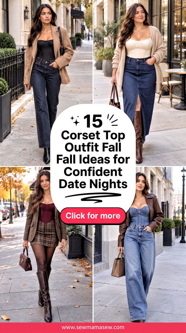 15 Corset Top Outfit Fall Ideas for Confident Date Nights - 15 Corset Top Outfit Fall Ideas for Confident Date Nights