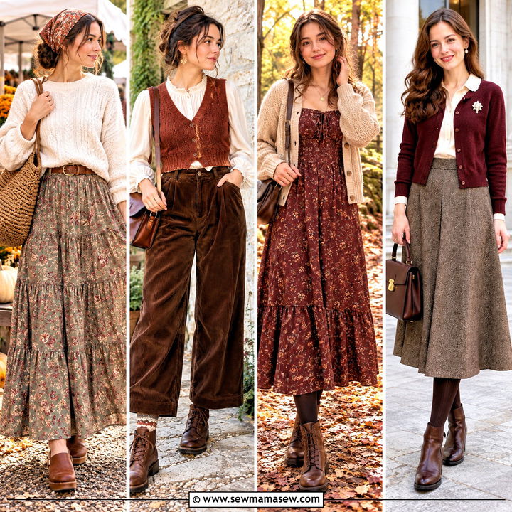 15 Cottagecore Aesthetic Outfits Autumn: Cozy Country Looks