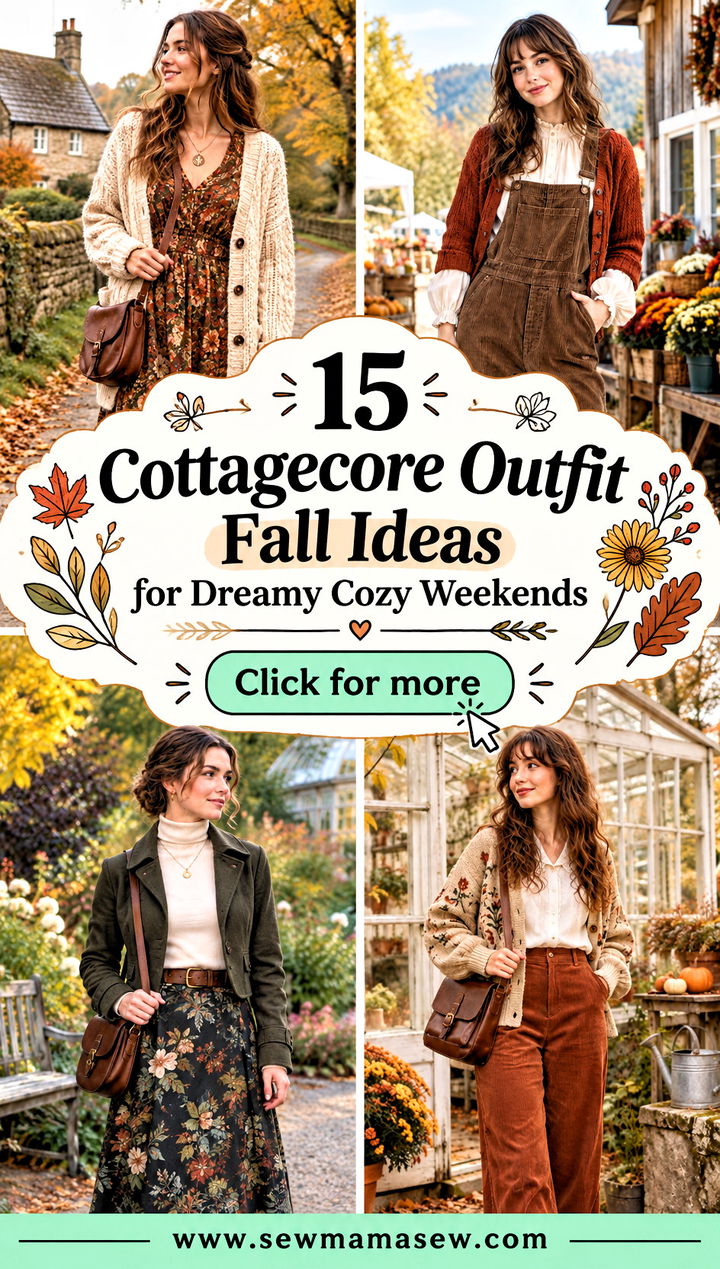 15 Cottagecore Outfit Fall Ideas for Dreamy Cozy Weekends - 15 Cottagecore Outfit Fall Ideas for Dreamy Cozy Weekends