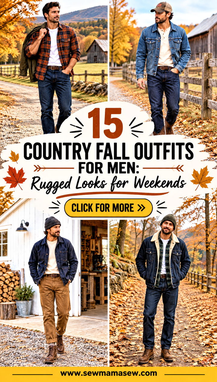 15 Country Fall Outfits for Men Rugged Looks for Weekends - 15 Country Fall Outfits for Men: Rugged Looks for Weekends