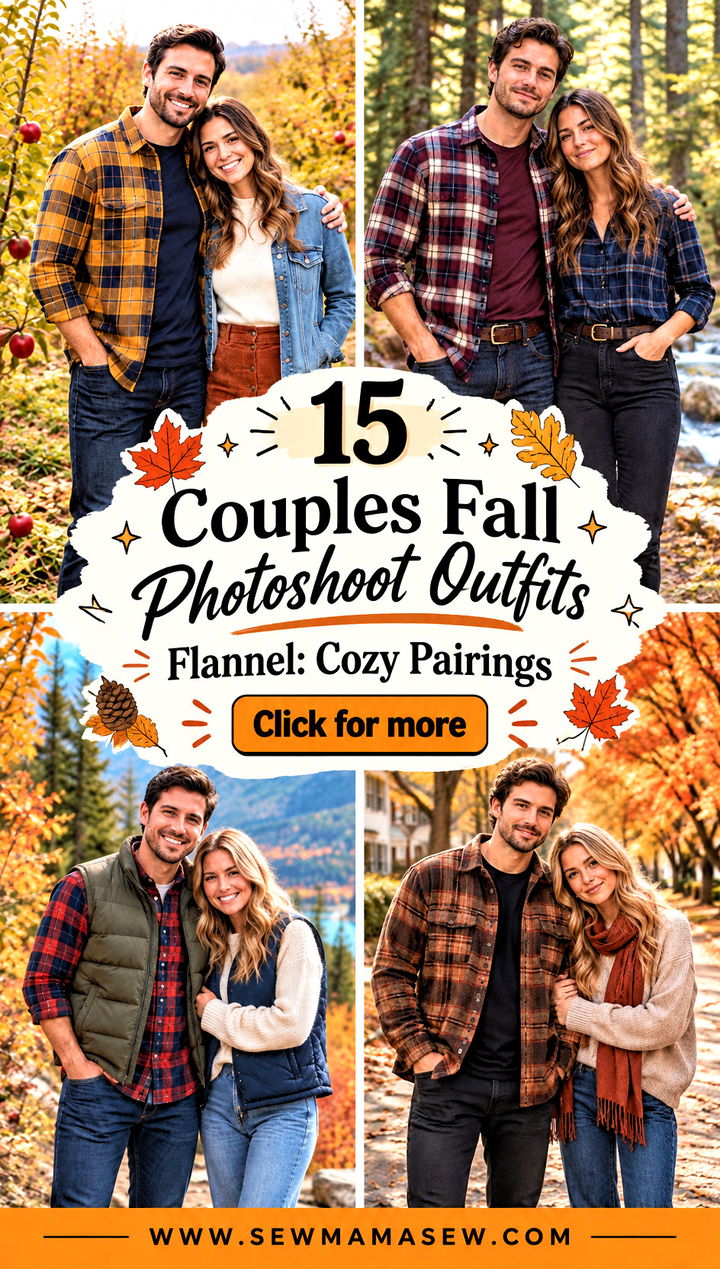 15 Couples Fall Photoshoot Outfits Flannel Cozy Pairings - 15 Couples Fall Photoshoot Outfits Flannel: Cozy Pairings