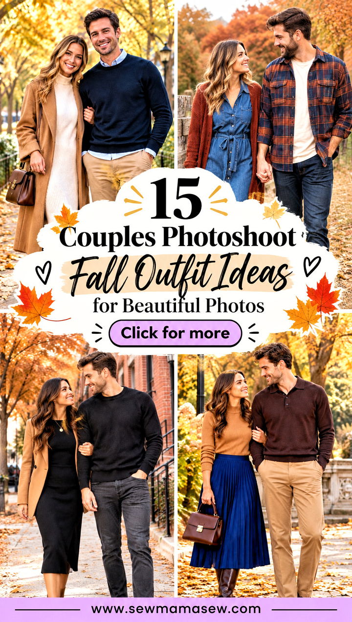 15 Couples Photoshoot Fall Outfit Ideas for Beautiful Photos - 15 Couples Photoshoot Fall Outfit Ideas for Beautiful Photos