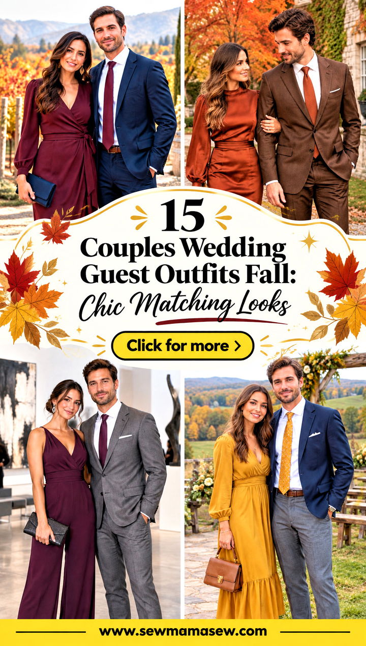 15 Couples Wedding Guest Outfits Fall Chic Matching Looks - 15 Couples Wedding Guest Outfits Fall: Chic Matching Looks