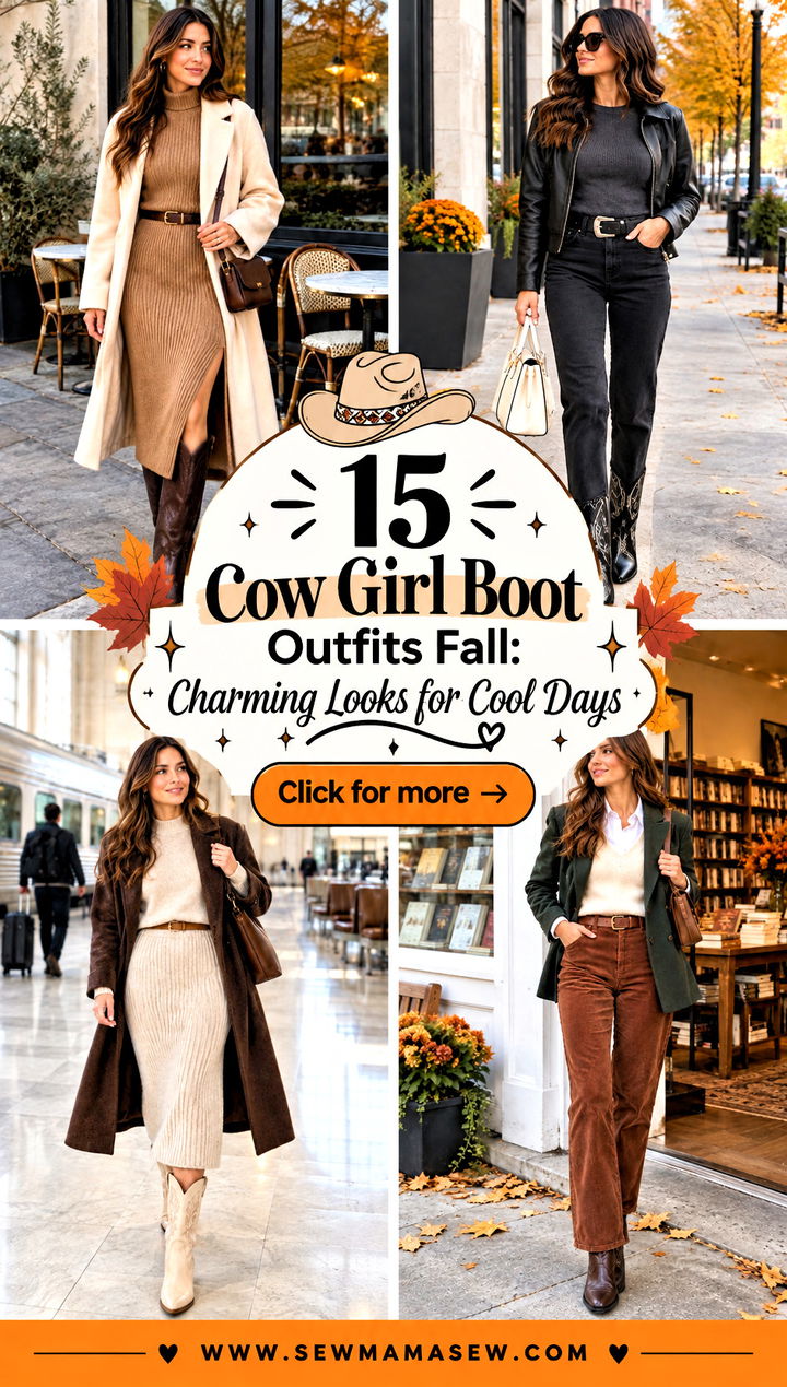 15 Cow Girl Boot Outfits Fall Charming Looks for Cool Days - 15 Cow Girl Boot Outfits Fall: Charming Looks for Cool Days