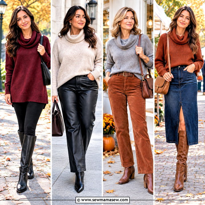 15 Cowl Neck Sweater Fall Style Ideas for Effortless Comfort