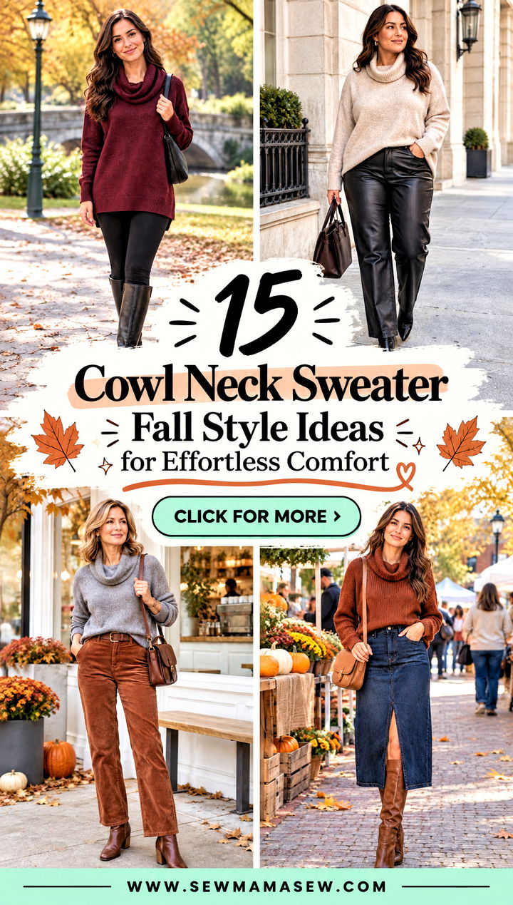 15 Cowl Neck Sweater Fall Style Ideas for Effortless Comfort - 15 Cowl Neck Sweater Fall Style Ideas for Effortless Comfort