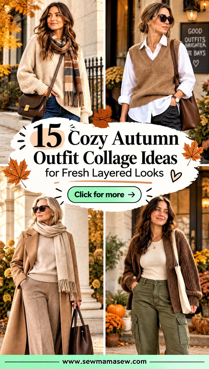 15 Cozy Autumn Outfit Collage Ideas for Fresh Layered Looks - 15 Cozy Autumn Outfit Collage Ideas for Fresh Layered Looks