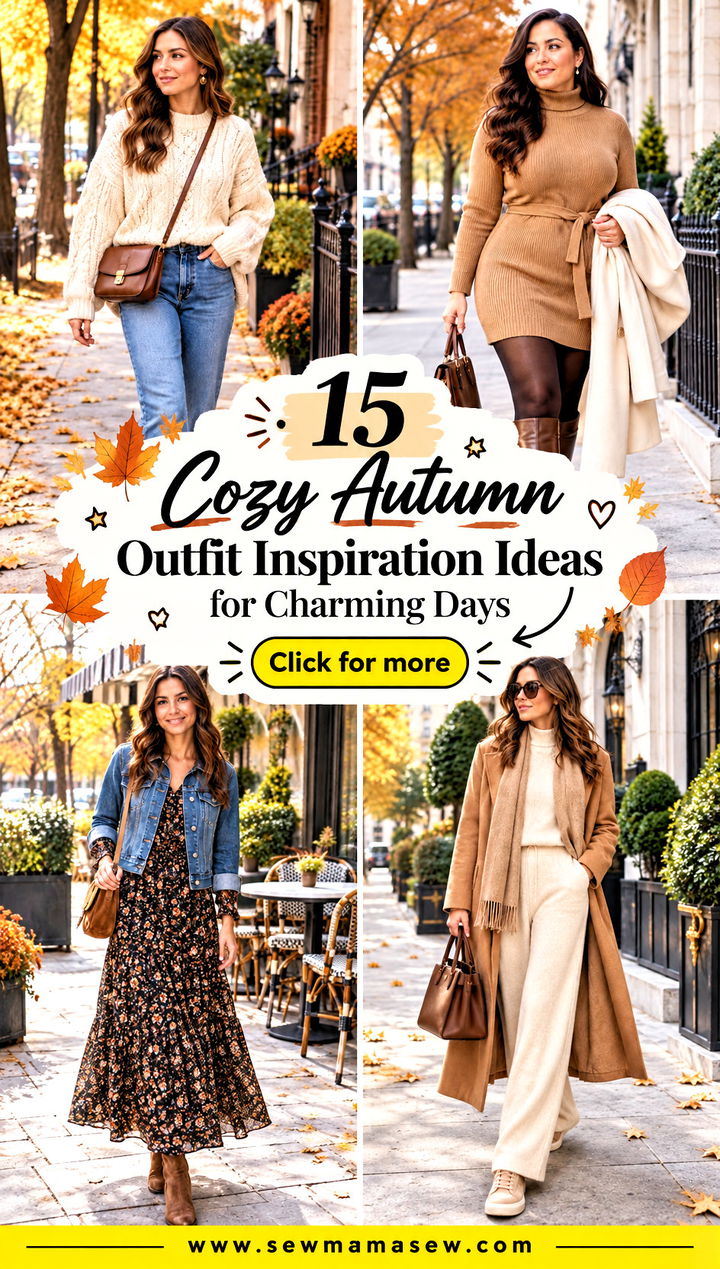 15 Cozy Autumn Outfit Inspiration Ideas for Charming Days - 15 Cozy Autumn Outfit Inspiration Ideas for Charming Days