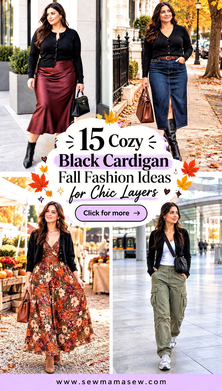 15 Cozy Black Cardigan Fall Fashion Ideas for Chic Layers - 15 Cozy Black Cardigan Fall Fashion Ideas for Chic Layers