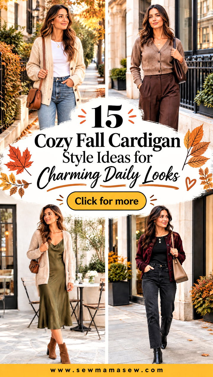 15 Cozy Fall Cardigan Style Ideas for Charming Daily Looks - 15 Cozy Fall Cardigan Style Ideas for Charming Daily Looks