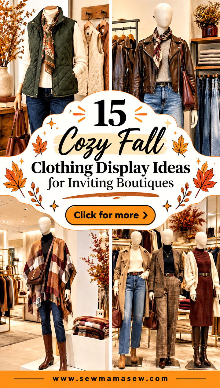 15 Cozy Fall Clothing Display Ideas for Inviting Boutiques - 15 Cozy Fall Clothing Display Ideas for Inviting Boutiques