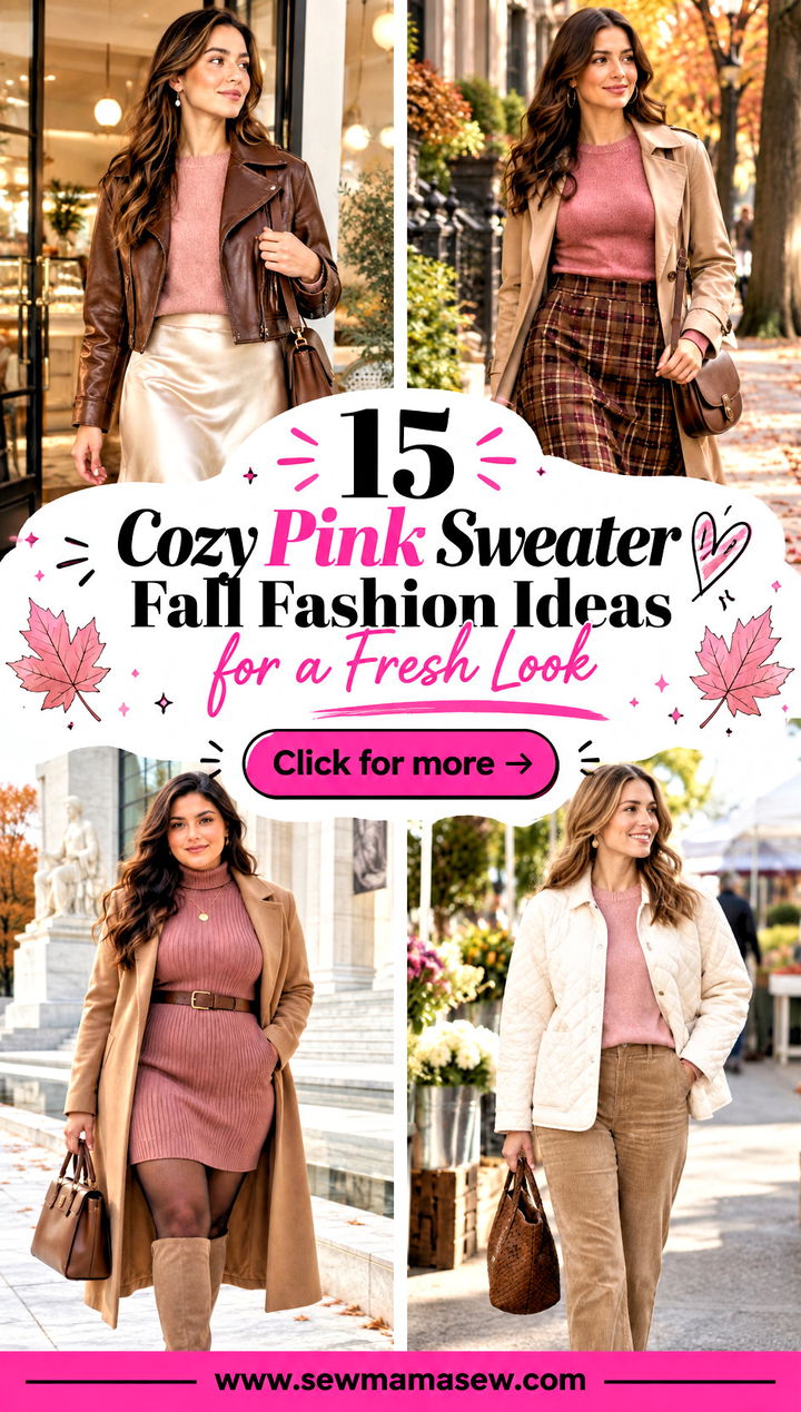 15 Cozy Pink Sweater Fall Fashion Ideas for a Fresh Look - 15 Cozy Pink Sweater Fall Fashion Ideas for a Fresh Look