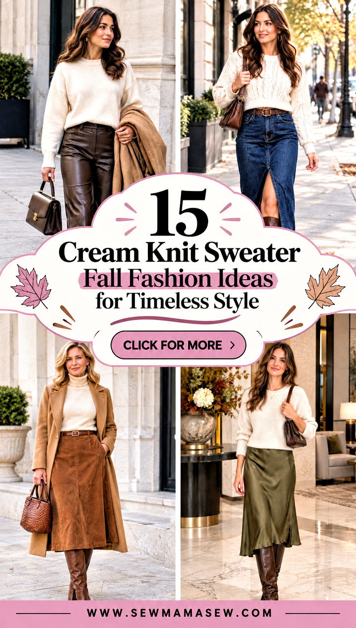 15 Cream Knit Sweater Fall Fashion Ideas for Timeless Style - 15 Cream Knit Sweater Fall Fashion Ideas for Timeless Style