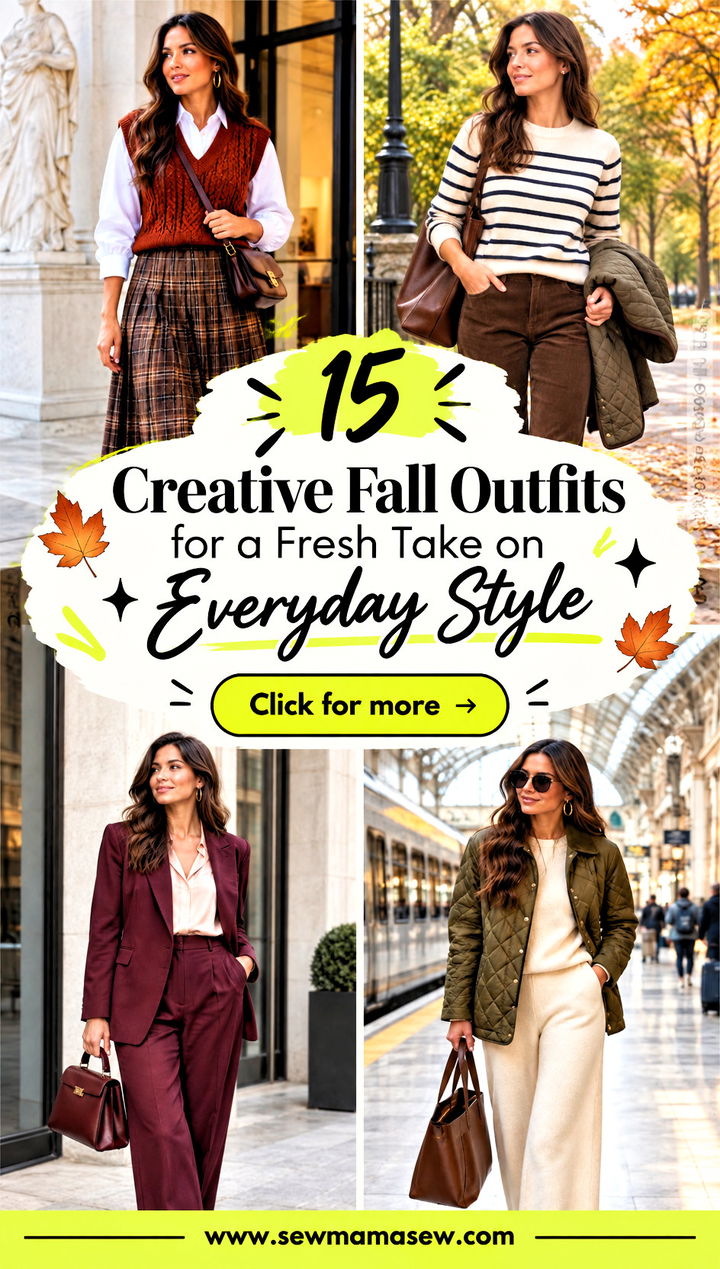 15 Creative Fall Outfits for a Fresh Take on Everyday Style - 15 Creative Fall Outfits for a Fresh Take on Everyday Style