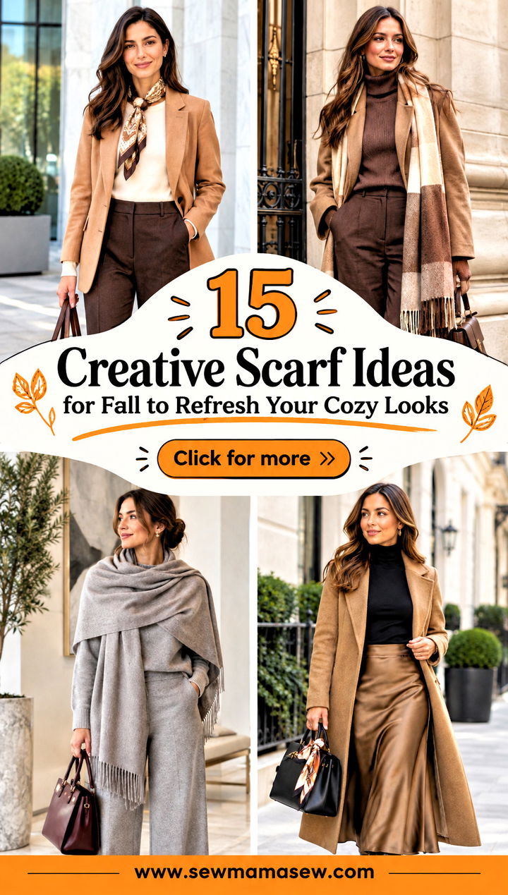 15 Creative Scarf Ideas for Fall to Refresh Your Cozy Looks - 15 Creative Scarf Ideas for Fall to Refresh Your Cozy Looks