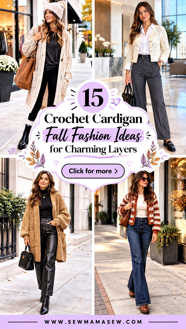 15 Crochet Cardigan Fall Fashion Ideas for Charming Layers - 15 Crochet Cardigan Fall Fashion Ideas for Charming Layers