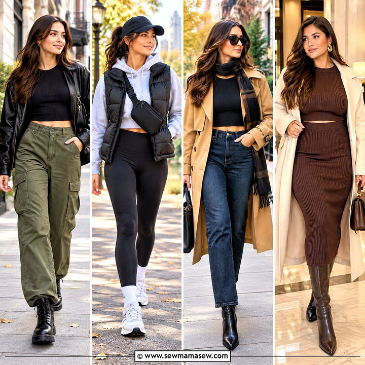 15 Crop Top Fall Fashion Ideas for Effortless Cozy Layers