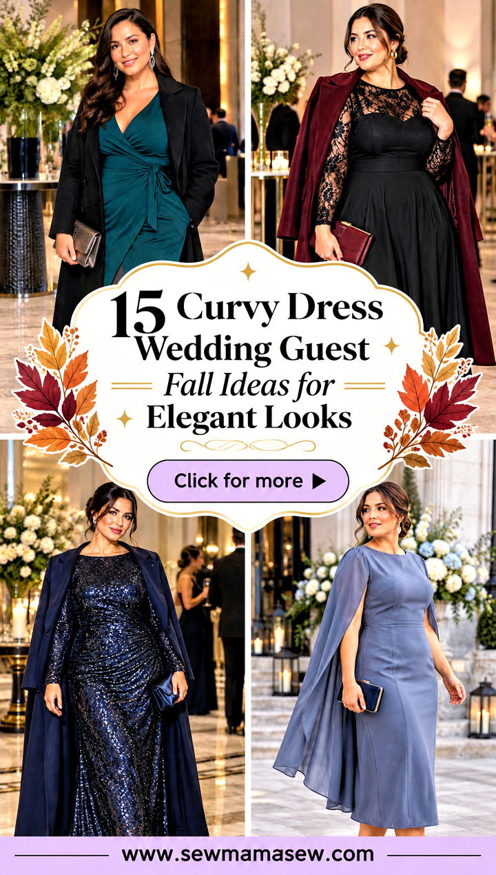 15 Curvy Dress Wedding Guest Fall Ideas for Elegant Looks - 15 Curvy Dress Wedding Guest Fall Ideas for Elegant Looks