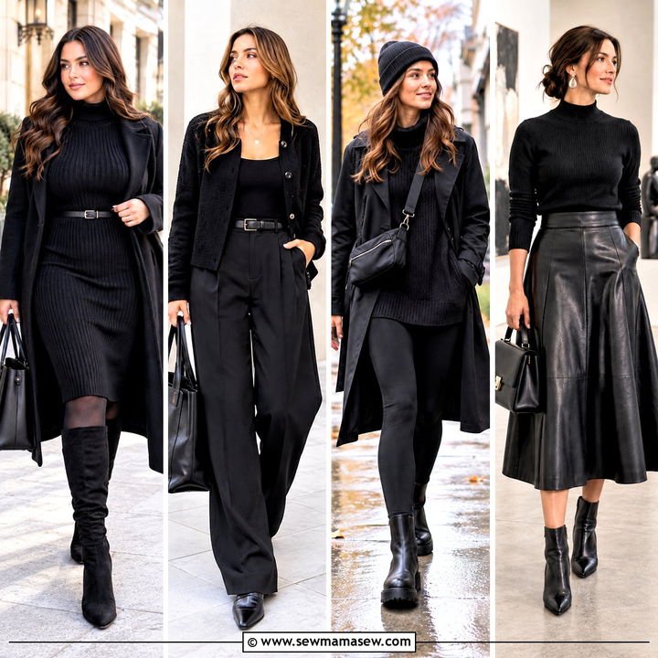 15 Cute All Black Fall Outfits for Effortlessly Chic Days