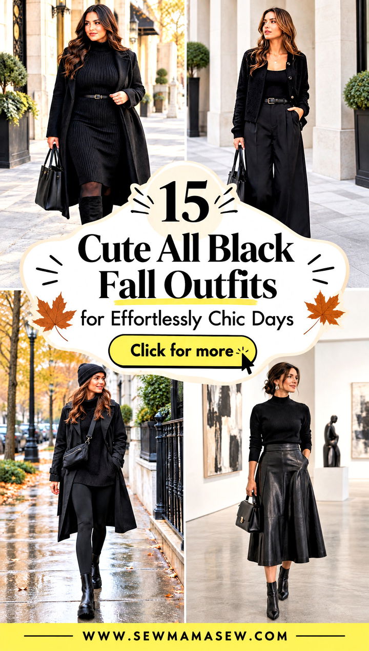 15 Cute All Black Fall Outfits for Effortlessly Chic Days - 15 Cute All Black Fall Outfits for Effortlessly Chic Days