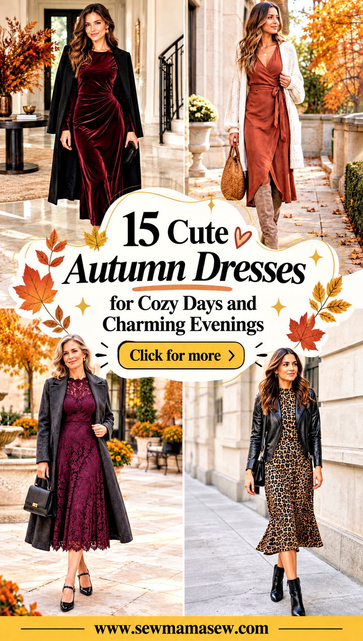 15 Cute Autumn Dresses for Cozy Days and Charming Evenings - 15 Cute Autumn Dresses for Cozy Days and Charming Evenings