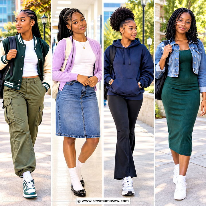 15 Cute Back To School Outfits Black for Sleek Daily Looks