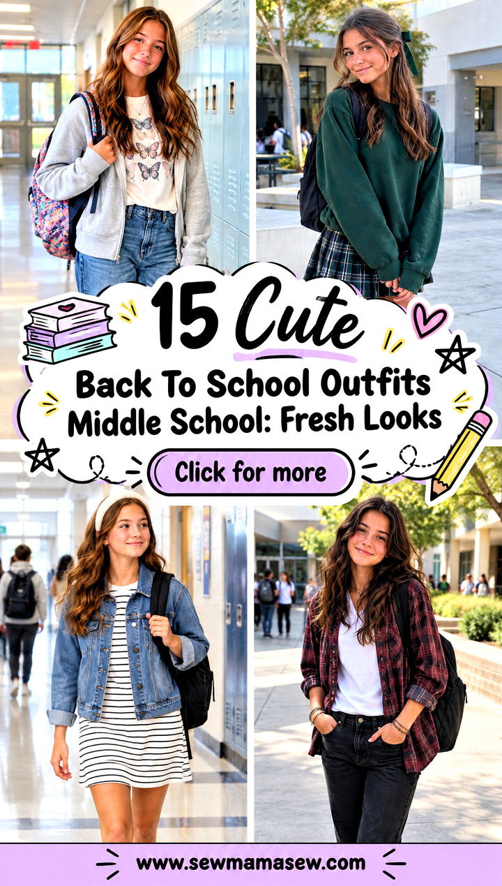 15 Cute Back To School Outfits Middle School Fresh Looks - 15 Cute Back To School Outfits Middle School: Fresh Looks