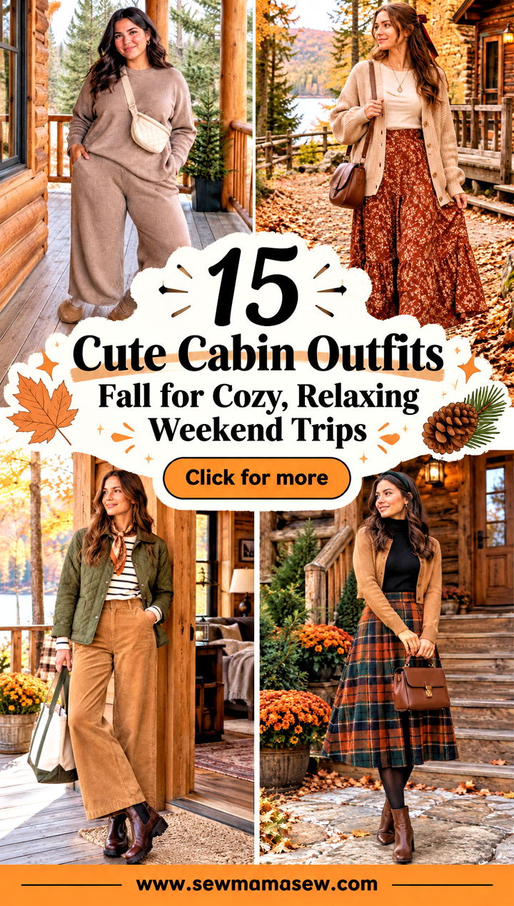 15 Cute Cabin Outfits Fall for Cozy Relaxing Weekend Trips - 15 Cute Cabin Outfits Fall for Cozy, Relaxing Weekend Trips
