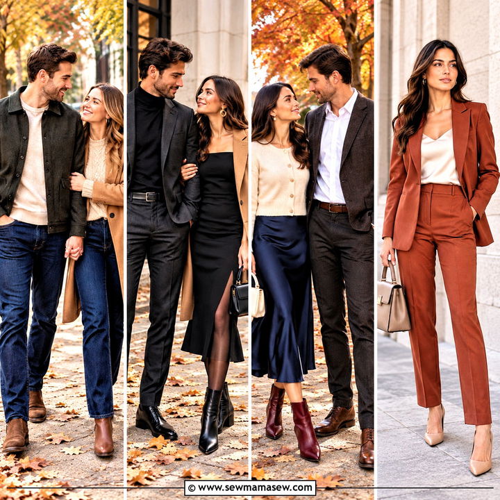 15 Cute Fall Engagement Outfits for Romantic Autumn Photos