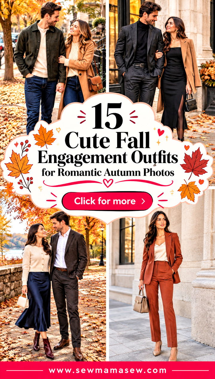 15 Cute Fall Engagement Outfits for Romantic Autumn Photos - 15 Cute Fall Engagement Outfits for Romantic Autumn Photos