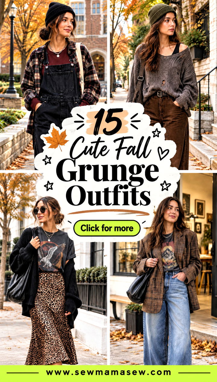 15 Cute Fall Grunge Outfits for Effortlessly Edgy Street Style - 15 Cute Fall Grunge Outfits for Effortlessly Edgy Street Style