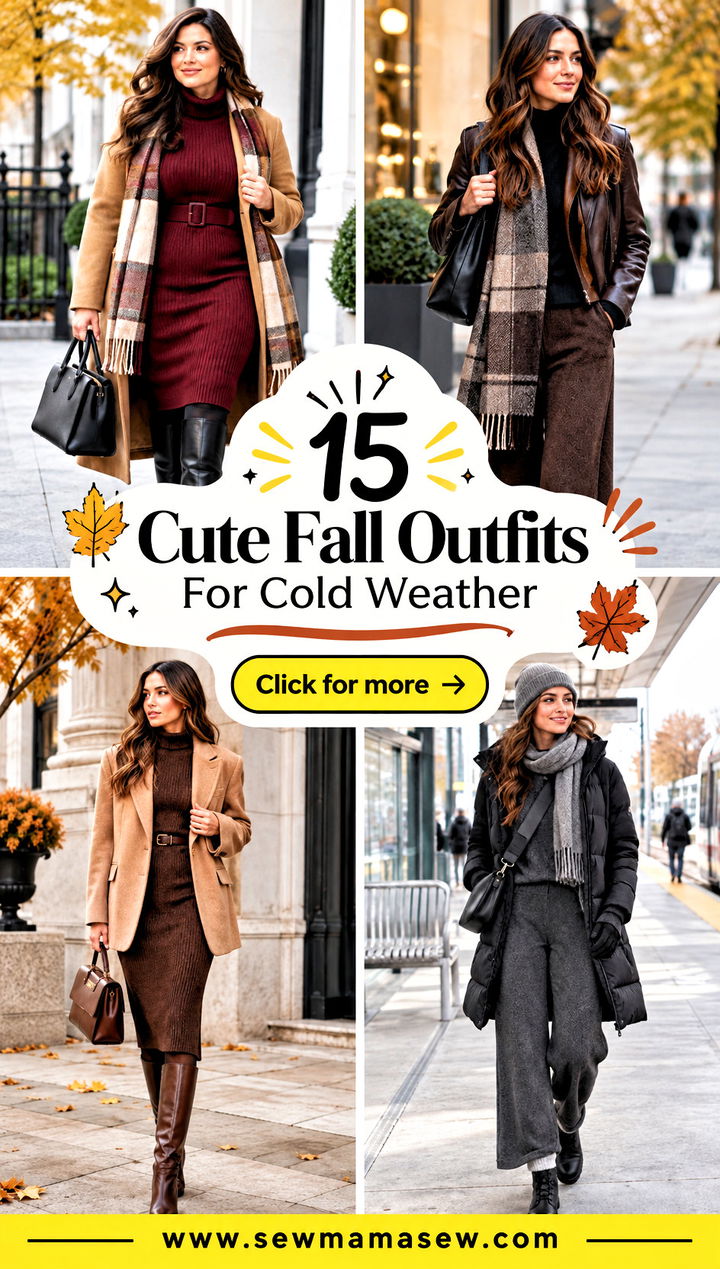 15 Cute Fall Outfits For Cold Weather Youll Love to Layer - 15 Cute Fall Outfits For Cold Weather You'll Love to Layer
