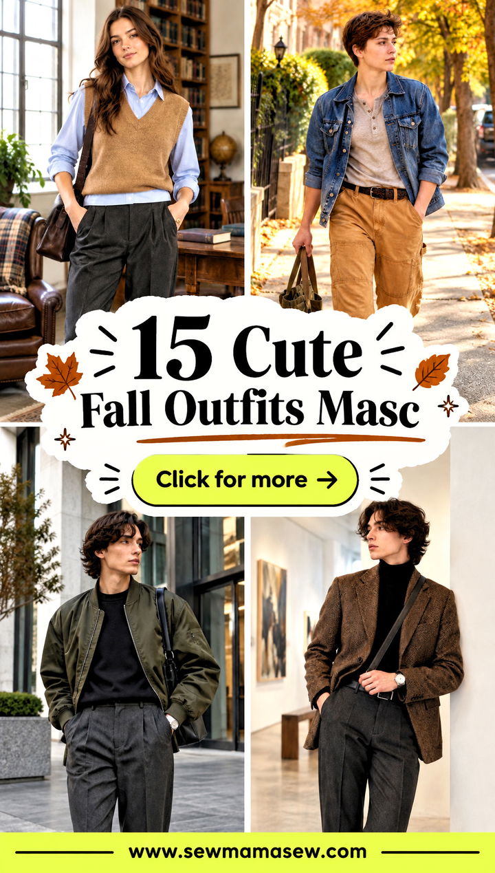 15 Cute Fall Outfits Masc Cozy Layers for Everyday Style - 15 Cute Fall Outfits Masc: Cozy Layers for Everyday Style