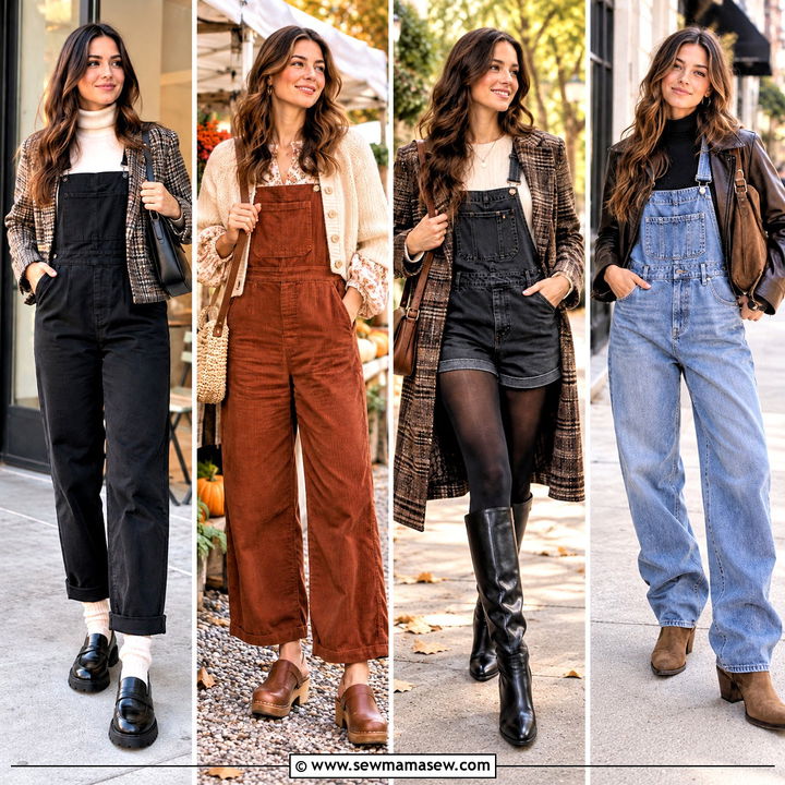 15 Cute Fall Outfits Overalls: Cozy Looks for Weekend Fun
