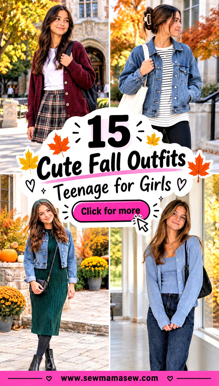 15 Cute Fall Outfits Teenage for Girls Cozy School Style - 15 Cute Fall Outfits Teenage for Girls: Cozy School Style