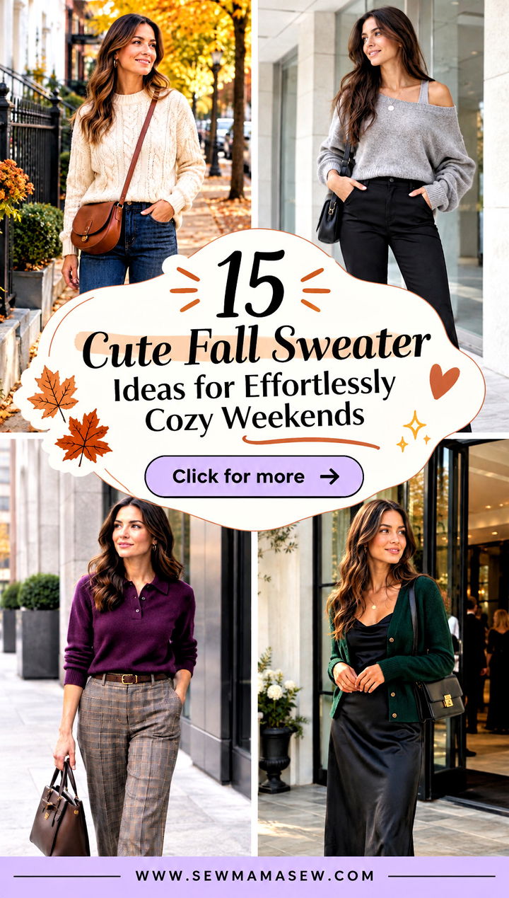 15 Cute Fall Sweater Ideas for Effortlessly Cozy Weekends - 15 Cute Fall Sweater Ideas for Effortlessly Cozy Weekends
