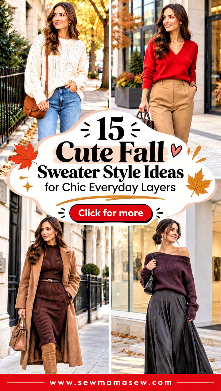 15 Cute Fall Sweater Style Ideas for Chic Everyday Layers - 15 Cute Fall Sweater Style Ideas for Chic Everyday Layers