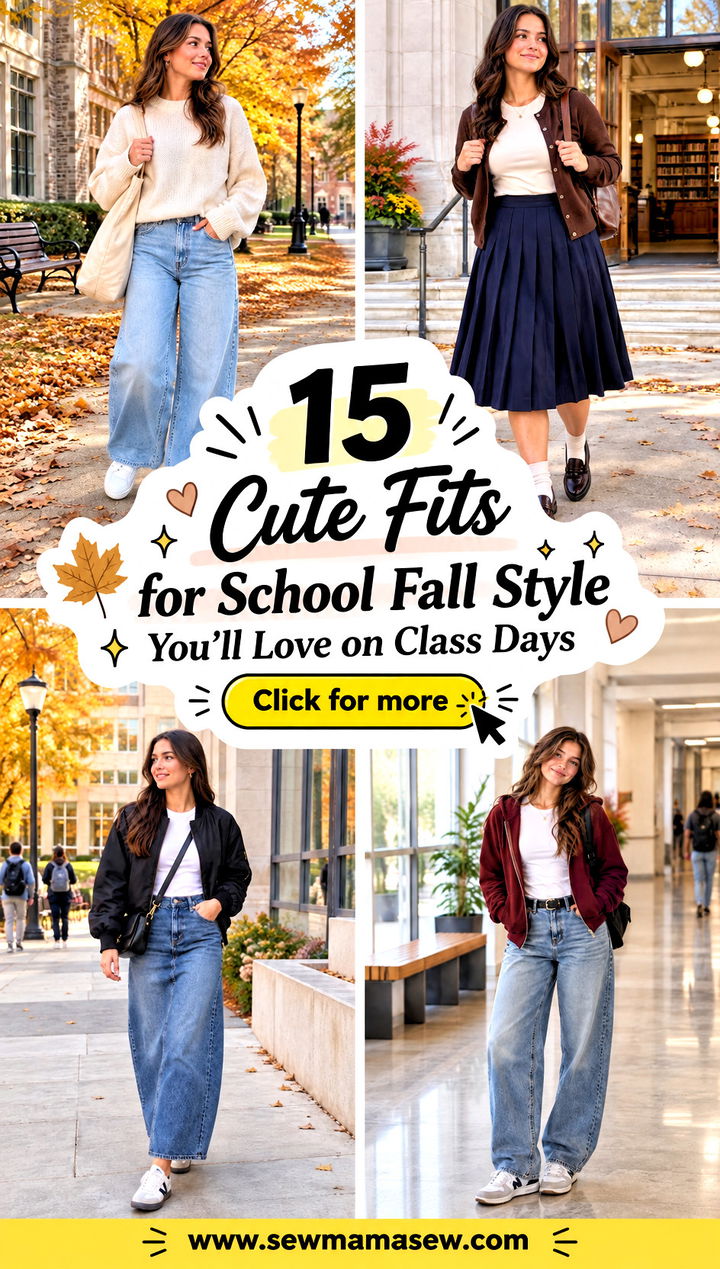 15 Cute Fits for School Fall Style Youll Love on Class Days - 15 Cute Fits for School Fall Style You'll Love on Class Days